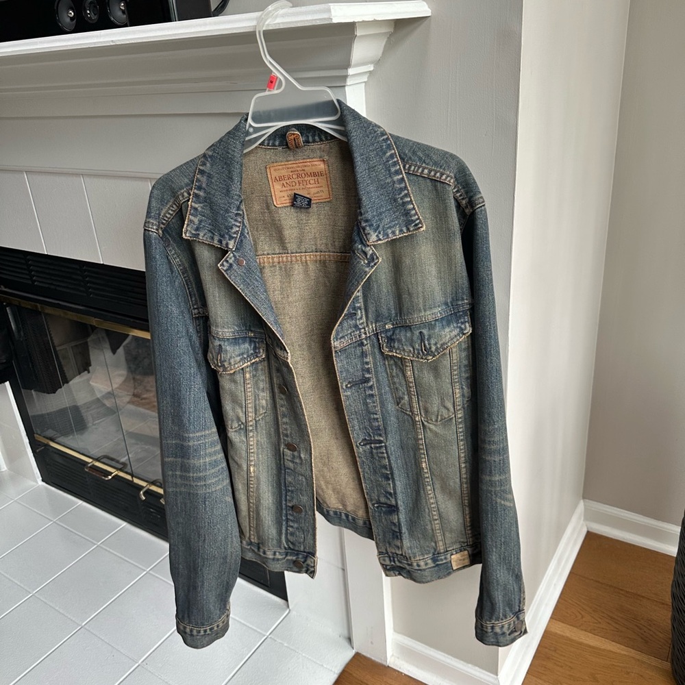 Abercrombie & Fitch Blue Lightweight Shirt Jacket